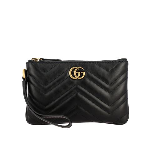 pochette gucci nera e oro 2010|Pochette Gucci per Donna .